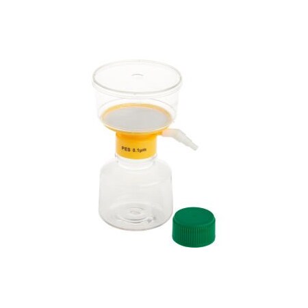 Celltreat Scientific Products CELLTREAT 250mL Filter System, PES Filter, 0.10m, 75mm, Sterile, Polystyrene, 12/PK 229722